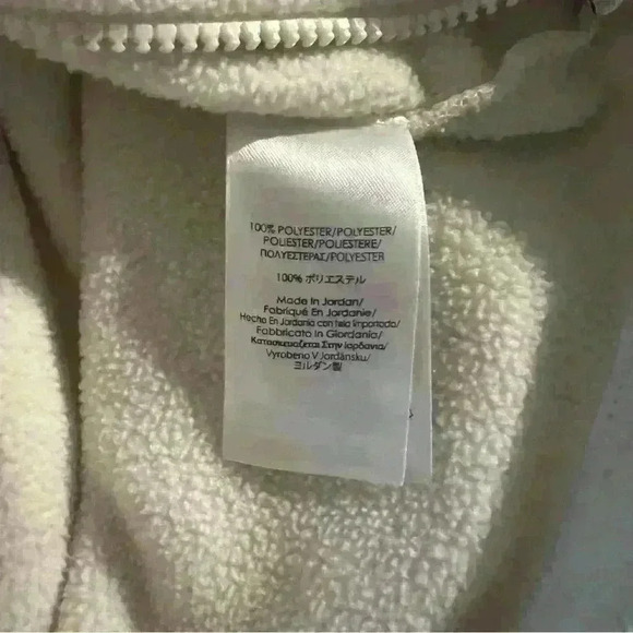 Chaos Sport Full Zip Off White Fleece Jacket Sweatshirt - Picture 7 of 8